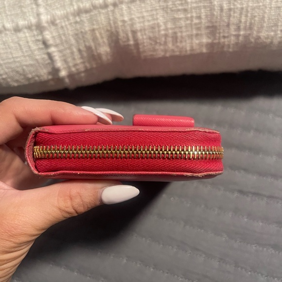 Prada Saffiano Fiocco wallet in color Peonia - Picture 9 of 11